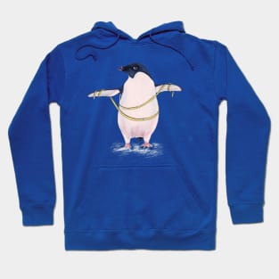 Cute Fat Penguin On Diet Hoodie